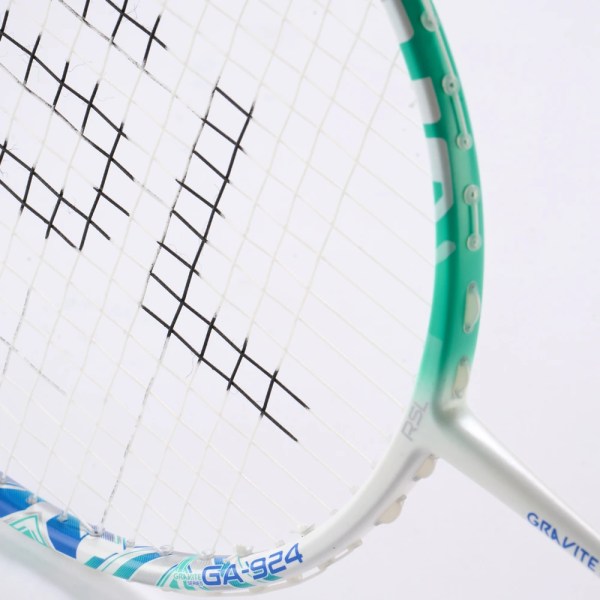 RSL Gravite GA-924 badminton racket – green frame detail