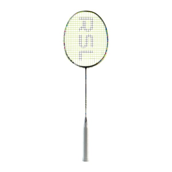 RSL Gravite GA-944 badminton racket in blue and white - full front view